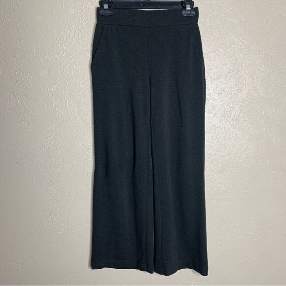Loft Petite Pull On Wide Leg Pants gray - Picture 1 of 13